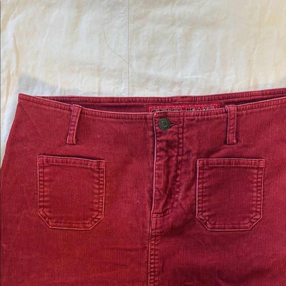 Guess Corderoy Stretch Red Denim Mini Skirt. Size 30. Excellent condition! - Picture 6 of 8
